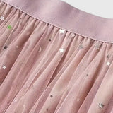 Csillogó Kolette szoknya, kivágott szegéllyel és magas derékkal