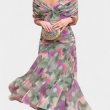 Alondra Garā Ruha Virágmintás és V-kivágással