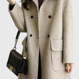 Kamīla | Klasszikus gyapjú kabát két gombbal