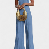 Pilarica Plisszelt Készlet Aszimmetrikus Top-pal és Laza Nadrággal