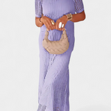 Balbina Két Darabos Ruha Nagy Dekoltázzsal és Kivágásokkal