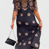 Kathy Elegáns Nyári Ruha Hálós Designnal és Laza Szabással