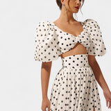 Sherine Puff Ujjú Felső és Szoknya Szett