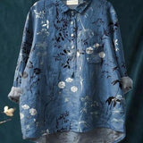 Lila | Elegáns virágmintás blúz