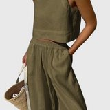 Avelina Minimalista Pamut és Vászon Szett