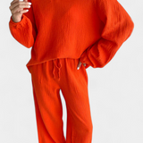 Aya Divu pamut szett V-nyakkal