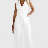 Montserrate Mono Elegáns Ujjatlan Övvel és Folyékony Eséssel