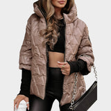 Christina™ | Kapucnis patchwork stílusú kabát