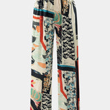 Magas Derékú Arce Nadrág Virágmintával