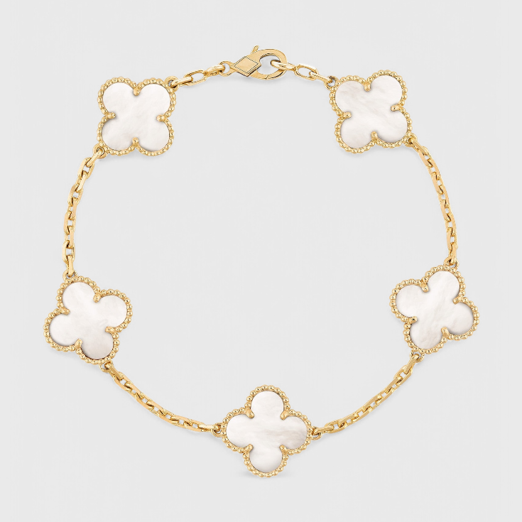 Négylábú Motívummal és Eleganciával Rendelkező Aranyozott Karkötő