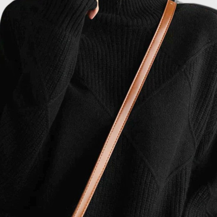 Jázmin | Magas nyakú kasmír pulóver