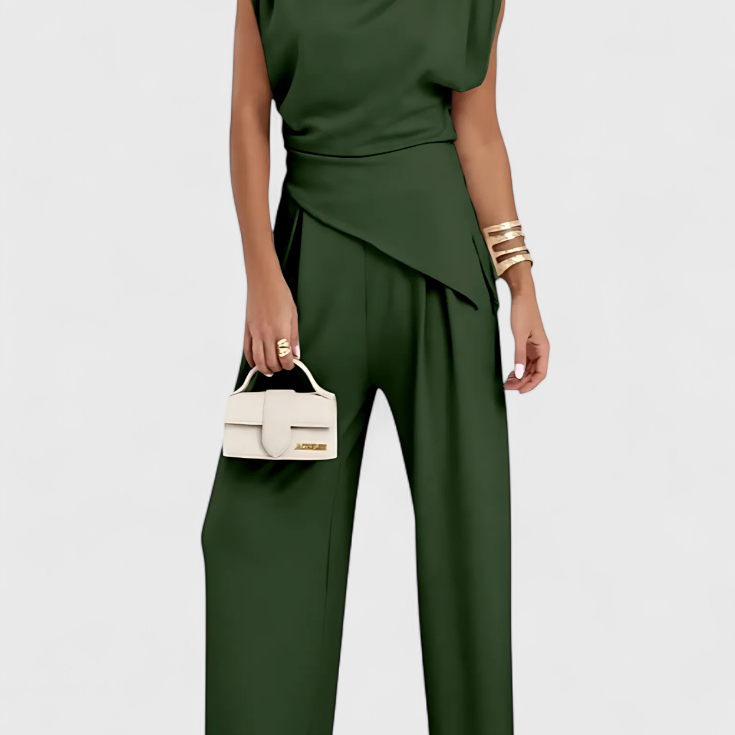 Aszimmetrikus Sofia Szettek Drapériás Vállakkal