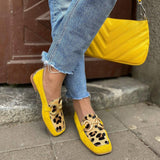 Sonia Állatmintás Cipők Dekoratív Csattal