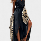 Donatila Overál Pamutból Oldalsó Vágásokkal és Keresztbe Nyakkivágással