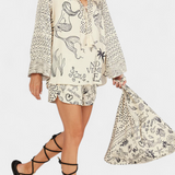 Amália Boho Ing Rugalmas Rövidnadrággal