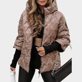 Christina™ | Kapucnis patchwork stílusú kabát