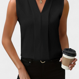 Nele | Ujjatlan Blúz V-nyakkal és Laza Szabással