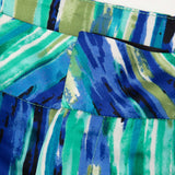 Magas Derékú Egyenes Nadrág Márvány Mintával