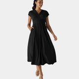 LYNN - Elegáns Keresztbe Kötött Ruha