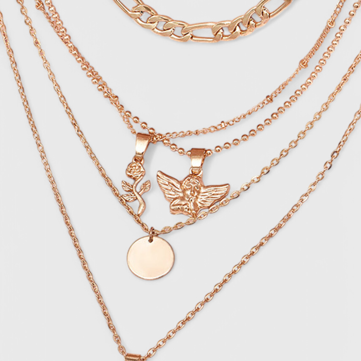 "Rózsa és Angyal" nyaklánc