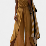 Donatila Overál Pamutból Oldalsó Vágásokkal és Keresztbe Nyakkivágással