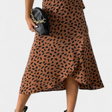 Saias Kameila Boho Aszimmetrikus Mintával