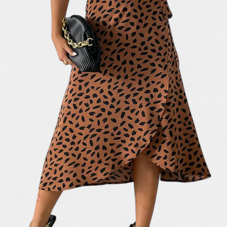 Saias Kameila Boho Aszimmetrikus Mintával