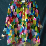 Lila | Elegáns virágmintás blúz