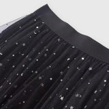 Csillogó Kolette szoknya, kivágott szegéllyel és magas derékkal