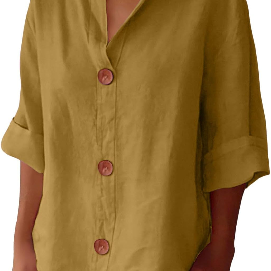 Clara | Kényelmes vászon blúz