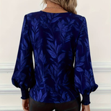 Paola | Elegáns Blúz Levélmintával