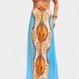 Sytella Ruha Absztrakt Mintával és Vágásokkal