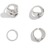 Fém Gyűrűk Szett 4 Darabbal