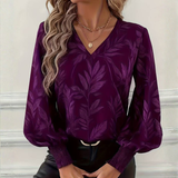 Paola | Elegáns Blúz Levélmintával