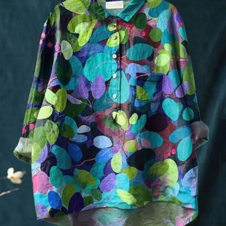 Lila | Elegáns virágmintás blúz