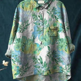 Lila | Elegáns virágmintás blúz