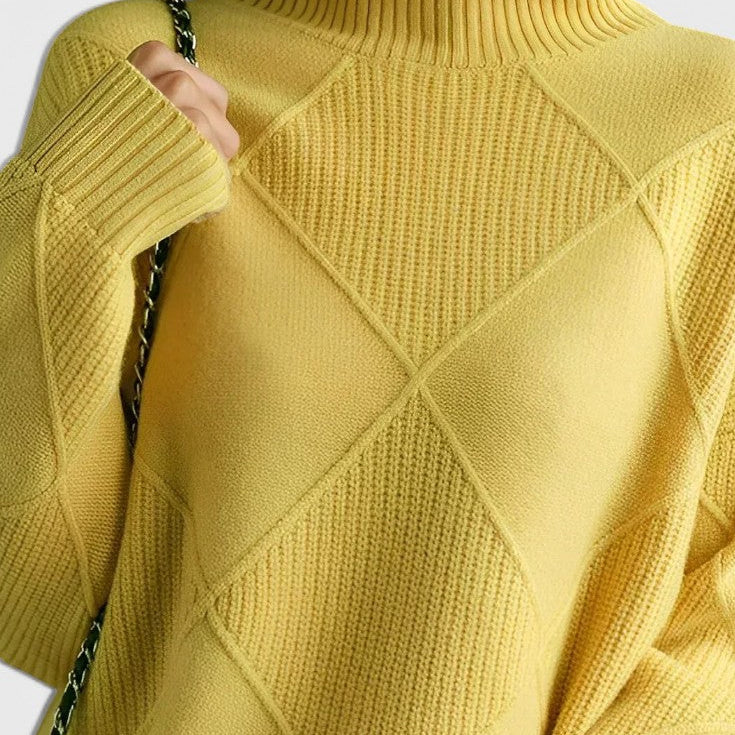 Jázmin | Magas nyakú kasmír pulóver