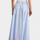 Yora A vonalú szoknya rugalmas derékkal és zsebekkel