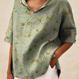 Andrea | Könnyű nyári virágmintás top