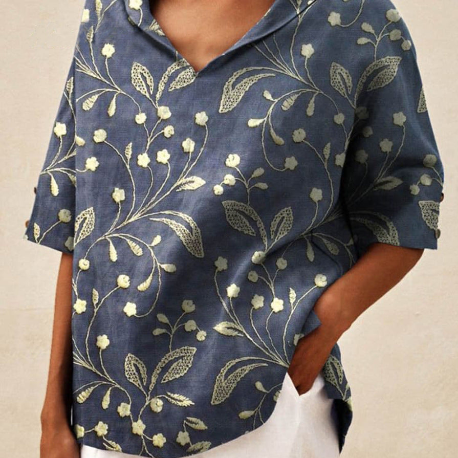 Andrea | Könnyű nyári virágmintás top