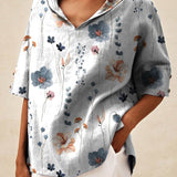 Andrea | Könnyű nyári virágmintás top