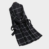 Adriana™ | Klasszikus Téli Kabát Kockás Mintával