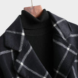 Adriana™ | Klasszikus Télikabát Kockás Mintával