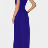 Nadia Mono Elegáns Ujjatlan Elülső Átlátszósággal