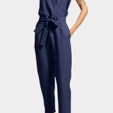 Maggie Mono ujjatlan, V nyakú és keresztezett derékkal, pamutból