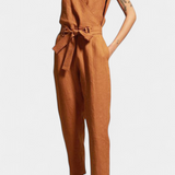 Maggie Mono ujjatlan, V nyakú és keresztezett derékkal, pamutból