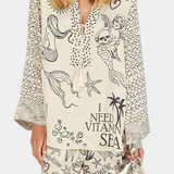 Amália Boho Ing Rugalmas Rövidnadrággal