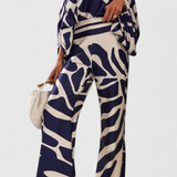 Sybella Két Részes Szett Felsőrésszel és Széles Nadrággal