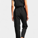 Maggie Mono ujjatlan, V nyakú és keresztezett derékkal, pamutból