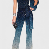 Cintia Aszimmetrikus Mono Csillogó Átmeneti Színekben